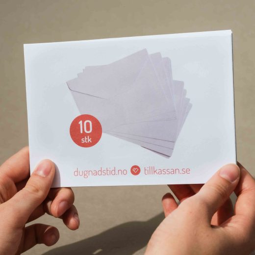 Kuvert till Tillkassans kortpaket